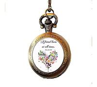 Cristiano Orologio Da Tasca Collana Bibbia Verso Proverbi 17:17 Un Amico Ama in Tutti I Tempi Gioielli Scrittura Citazione Gioielli