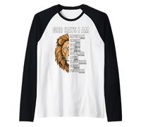 Cristiano Pasqua Dio Dice Io Sono Bambino Ragazzi Gesù Leone Giuda Maglia con Maniche Raglan