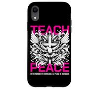 Cristiano religioso croce ali Dio insegnare la pace Custodia per iPhone XR