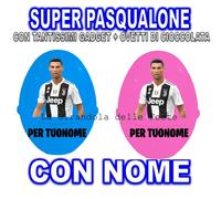 Cristiano Ronaldo PASQUALONE SORPRESONE UOVO DI PASQUA CONTENITORE SUPER BAMBINO