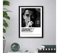 Cristiano Ronaldo - Quadro Stampa Poster CORNICE INCLUSA 40x30