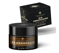 CristinenMoor Bio Kressesalbe Gegen Altersflecken | Unguento Organico al Crescione Contro le Macchie Dell'età | Rimuove Macchie di Pigmentazione | 50 ml | Cosmetico Naturale | Prodotto in Germania