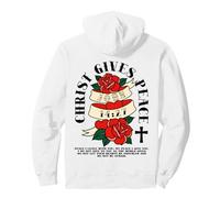 Cristo dà Speranza - Versetto biblico - Credere in Gesù Indietro Felpa con Cappuccio