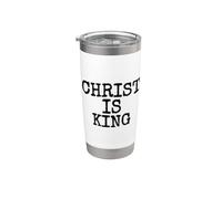 CRISTO È IL RE GESÙ È IL RE CRISTIANESIMO Bicchiere termico in acciaio inox doppia parete