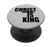 CRISTO È IL RE GESÙ È IL RE CROCIFISSO CROCE PopSockets PopGrip Adesivo
