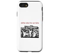 Cristo è morto per i nostri peccati (Grafica minimalista di Gesù) Custodia per iPhone SE (2020) / 7/8