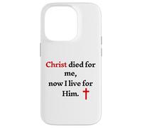 Cristo è morto per me ora vivo per lui Custodia per iPhone 14 Pro