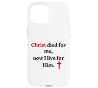 Cristo è morto per me ora vivo per lui Custodia per iPhone 15