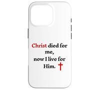 Cristo è morto per me ora vivo per lui Custodia per iPhone 16 Pro