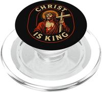Cristo è Re Cristiano Gesù Fede Design per Uomo Donna PopSockets PopGrip per MagSafe