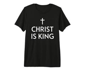 Cristo È RE - Detto Cristiano Religioso Maglietta Premium