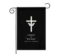 Cristo è risorto Il peccato è la mia croce di Pasqua spezzata_nobg Bandiere da Giardino 12,5x18 Pollici - Banner dai Colori Vivaci per Decorazioni Esterne di Giardini e Case - Idee Regalo