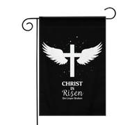 Cristo è risorto Peccato Croce spezzata Ali_nobg Bandiere da Giardino 12,5x18 Pollici - Banner dai Colori Vivaci per Decorazioni Esterne di Giardini e Case - Idee Regalo