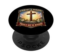 Cristo è risorto veramente è risorto cristiano ortodosso pasquale PopSockets PopGrip Adesivo