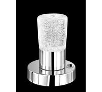 CRISTO LAMPADA DA TAVOLO LED 4,3W · 1x 430lm, 3000K CROMO VETRO PIENO H.14,5CM