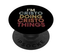 Cristo Name Cristo Personalized Name First Given PopSockets PopGrip Adesivo