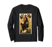 Cristo Pantocratore Gesù Salvatore in Trono Christian Maglia a Manica