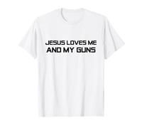 Cristo Patriottico del Secondo emendamento - Gesù AMA Me e Le Mie Armi Maglietta