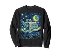 Cristo Redentore Brasile Notte Stellata Art Presente Felpa