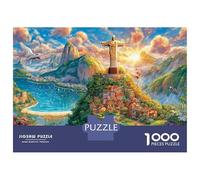 Cristo Redentore_Brasile Puzzle 1000 Pezzi, Jigsaw Puzzle Ad Alta Difficoltà Regali Per Adulti E Adolescenti, Home Giochi 52x38cm/1000pcs