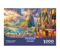 Cristo Redentore_ Brasile Puzzle 1000 Pezzi Jigsaw Puzzle Impossibile Regali Per Adolescenti E Bambini Home Giochi 52x38cm/1000pcs