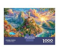 Cristo Redentore_Brasile Puzzle 1000 Pezzi, Jigsaw Puzzle Per Adulti E Ragazzi Dai 14 Anni in Su, Giochi StimolFormicai Per Tutta La Famiglia 52x38cm/1000pcs
