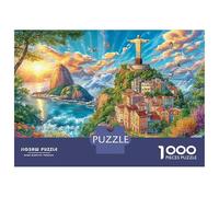 Cristo Redentore_Brasile Puzzle 1000 Pezzi, Jigsaw Puzzle Per Adulti E Ragazzi Dai 14 Anni in Su, Giochi StimolFormicai Per Tutta La Famiglia 52x38cm/1000pcs