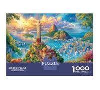 Cristo Redentore_Brasile Puzzle 1000 Pezzi, Jigsaw Puzzle Per Adulti E Ragazzi Dai 14 Anni in Su, Gioco Di Puzzle 38x26cm/1000pcs