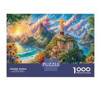 Cristo Redentore_Brasile Puzzle 1000 Pezzi, Jigsaw Puzzle Per Adulti E Ragazzi Dai 14 Anni in Su, Giochi StimolFormicai Per Tutta La Famiglia 38x26cm/1000pcs