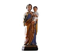 Cristo San Giuseppe con Statue Infantile Gesù premuroso per Bambini Scultura di figurina Cappella Decorazione Ornamento Bibbia Bibbia Resina Religiosa cattolica, Collezione Artistica D, Collezione