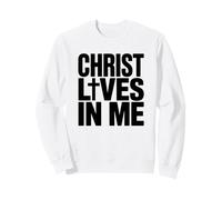 Cristo Vive in Me Cristiano Felpa