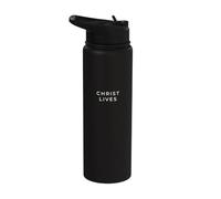 Cristo vive un cristiano minimalista Stainless Steel Insulated Water Bottle