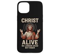 Cristo vivo non più morto ma risorto Gesù Ressurection Art Custodia per iPhone 15 Plus