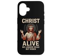 Cristo vivo non più morto ma risorto Gesù Ressurection Art Custodia per iPhone 16