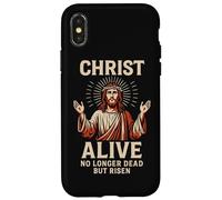 Cristo vivo non più morto ma risorto Gesù Ressurection Art Custodia per iPhone X/XS