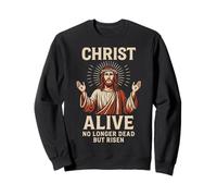 Cristo Vivo Non più Morto ma risorto Gesù Ressurection Art Felpa