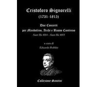 Cristoforo Signorelli. Concerti per mandolino, archi e basso continuo. Partitura