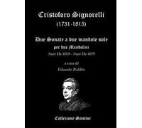 Cristoforo Signorelli. Sonate per due mandolini. Partitura