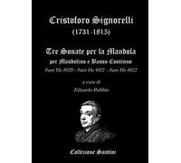 Cristoforo Signorelli. Sonate per mandolino e basso continuo. Partitura