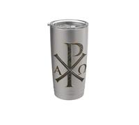 Cristogramma Chi Rho - Simboli cristiani Bicchiere termico in acciaio inox doppia parete