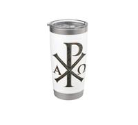 Cristogramma Chi Rho - Simboli cristiani Bicchiere termico in acciaio inox doppia parete