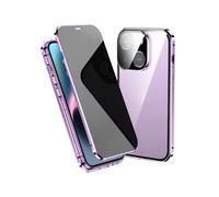 Criteriont Phone Privacy Case, Criteriont Phone Case, Criterion Phone Case with Privacy Screen Protector, 360 Degree Front and Back Privacy Tempered Glass Cover (for iPhone14,Purple)