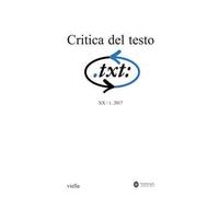 Critica del testo (2017). Vol. 20\1