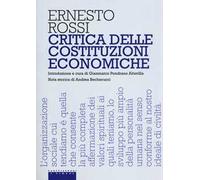 Critica delle costituzioni economiche