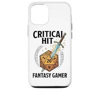 Critical Hit D20 Dice Fantasy Gamer RPG Spada da tavolo Custodia per iPhone 12/12 Pro