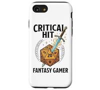 Critical Hit D20 Dice Fantasy Gamer RPG Spada da tavolo Custodia per iPhone SE (2020) / 7/8
