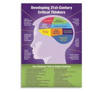 Critical Thinking Process Poster Classroom Wall-Art Print