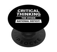 Critical Thinking The Other National Deficit PopSockets PopGrip Adesivo