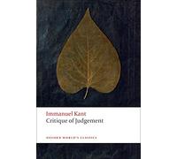 Immanuel Kant Critique of Judgement (Tascabile) Oxford World's Classics