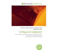 Critique of Judgment: Immanuel Kant, Agreeableness, Beauty, Sublime (philosophy), Value theory, Sensus communis, Free will, Noumenon, Intuition (knowledge)